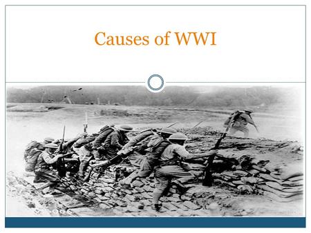 Causes of WWI. Vocabulary Militarism: the build up by countries of military goods, equipment and troops Alliances: agreements between countries swearing.