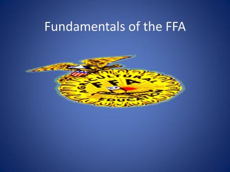 Fundamentals of the FFA