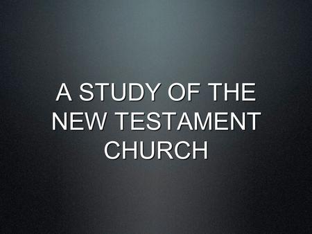 A STUDY OF THE NEW TESTAMENT CHURCH. 14 But Peter, taking his stand with the eleven, raised his voice and declared to them: “Men of Judea and all you.