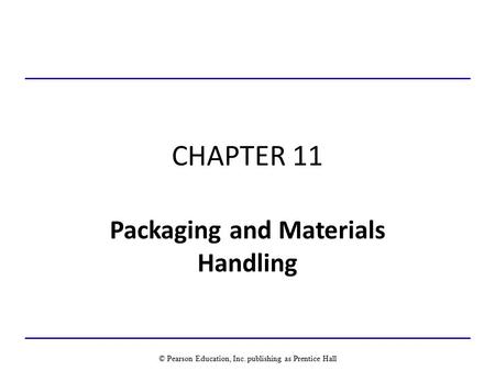 Packaging and Materials Handling