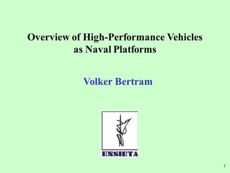 Overview of High-Performance Vehicles
