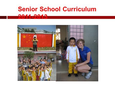 Senior School Curriculum 2011-2013. What you need to know……. 1.The different curriculum pathways available in the Senior School. 2.How your learning style.