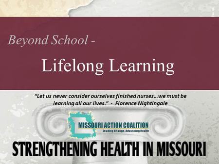 Lifelong Learning Beyond School -
