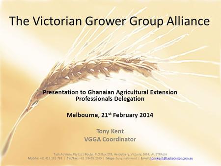The Victorian Grower Group Alliance