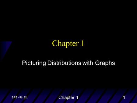 BPS - 5th Ed. Chapter 11 Picturing Distributions with Graphs.