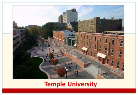 Temple University. ... in Philadelphia, Pennsylvania, USA