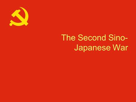 The Second Sino- Japanese War. Why are we talking about this? Next case study is the Nanjing Massacre Context: Second Sino-Japanese War.