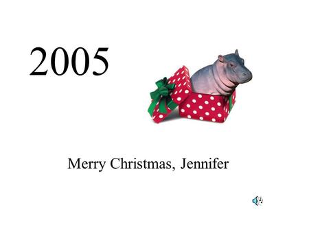 Merry Christmas, Jennifer 2005. Telus has cool ads!!