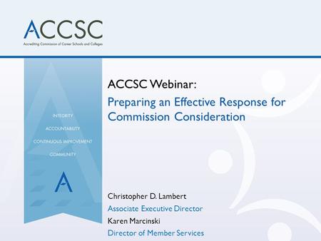Preparing an Effective Response for Commission Consideration
