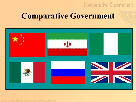Comparative Government. Reasons to Study Comparative Government Countries are actors in a continuously unfolding play Comparative Government and Politics.
