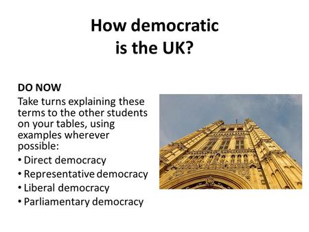 How democratic is the UK?