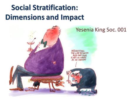 Social Stratification: Dimensions and Impact