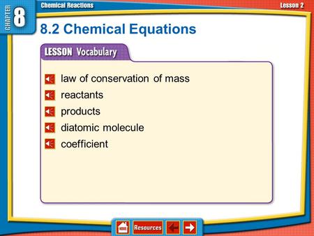 law of conservation of mass reactants products diatomic molecule coefficient 8.2 Chemical Equations.