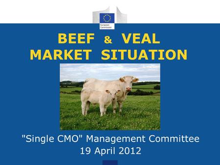 BEEF & VEAL MARKET SITUATION Single CMO Management Committee 19 April 2012.