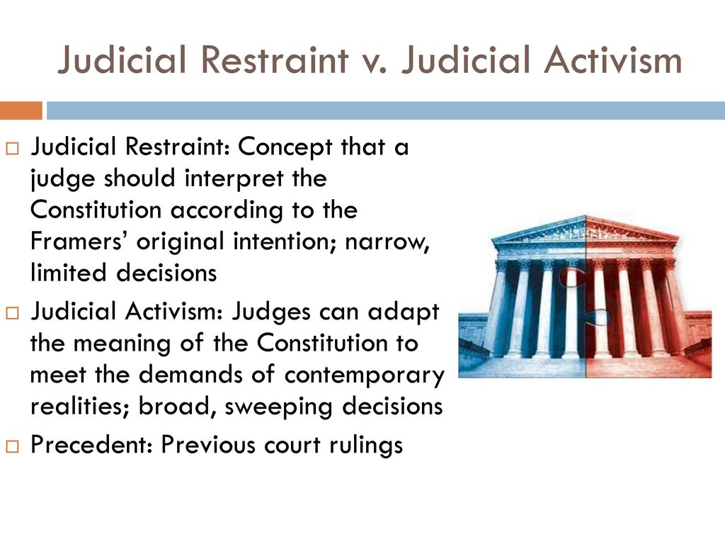 judicial activism vs judicial restraint