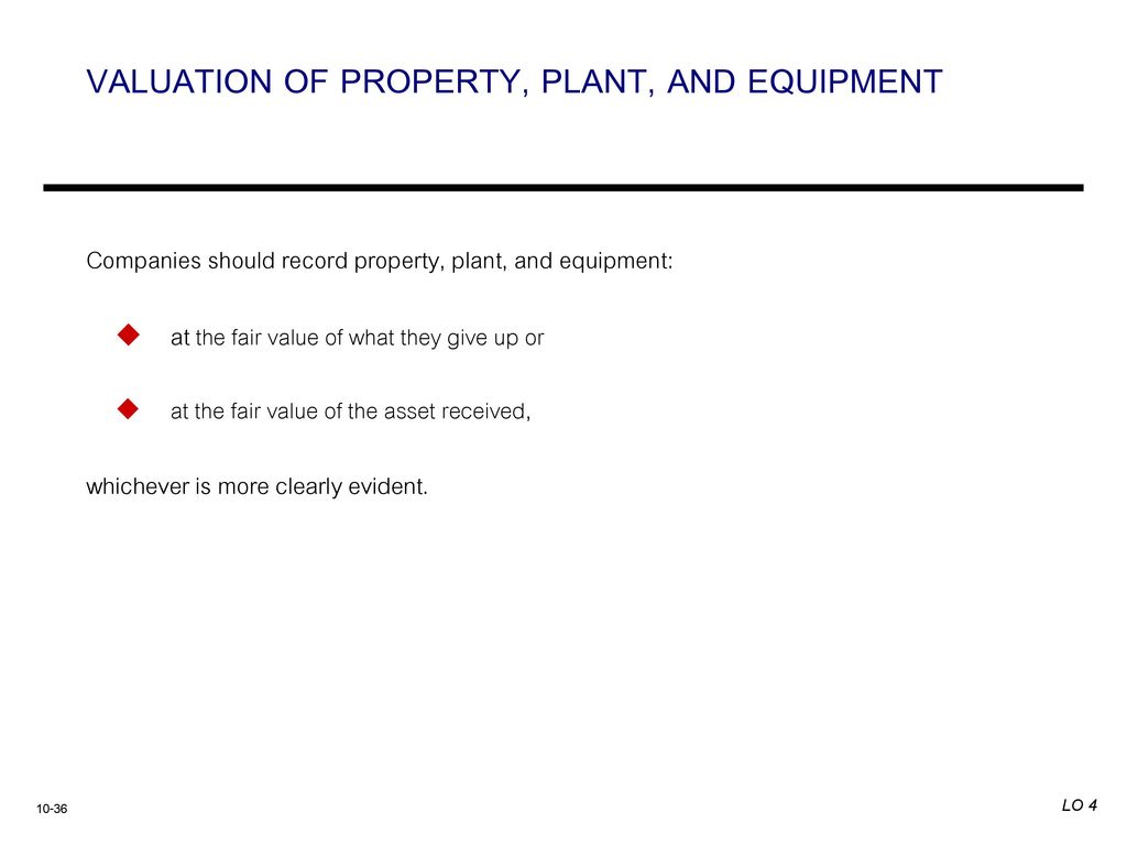 STANDARDISATION OF PLANT AND MACHINERY VALUATION