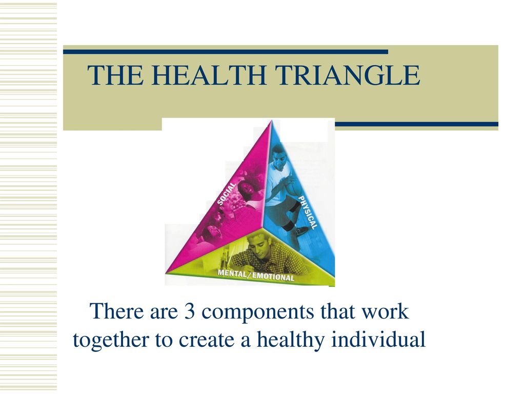 what are the three components of the health triangle major what are the three components of the health triangle