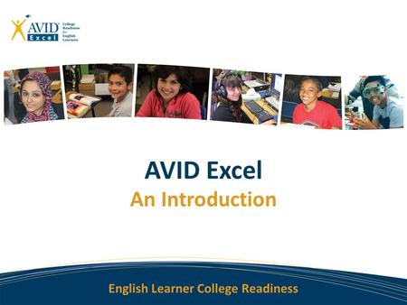 AVID Excel An Introduction.