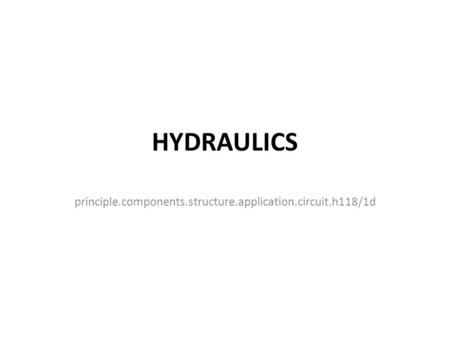 principle.components.structure.application.circuit.h118/1d