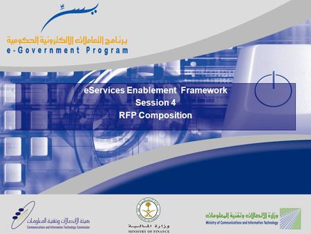 EServices Enablement Framework Session 4 RFP Composition.