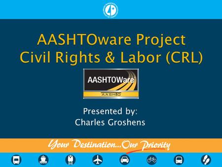 Presented by: Charles Groshens.  Welcome and Introductions  Handouts  History  Functionality/System Requirements/Benefits  Live Demo ◦ CRL (CRLMS)