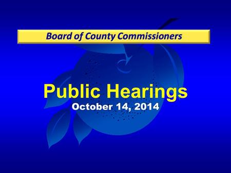 Public Hearings October 14, 2014. Case: CDR-14-04-118 Project: Winegard Road South PD Applicant: Hugh Lokey, Hugh M. Lokey and Associates, Inc. District: