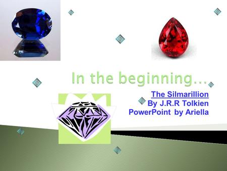 The Silmarillion By J.R.R Tolkien PowerPoint by Ariella