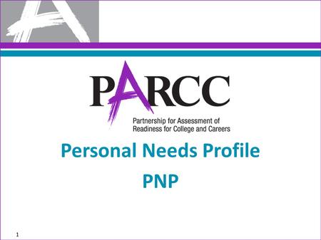 Personal Needs Profile