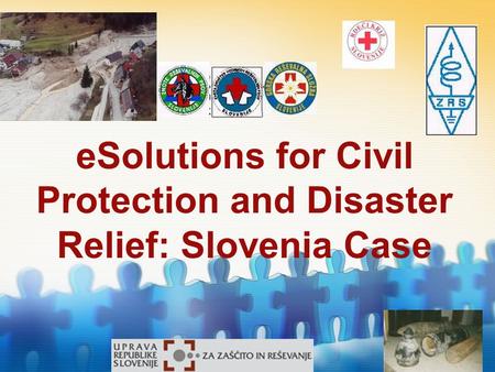 eSolutions for Civil Protection and Disaster Relief: Slovenia Case.
