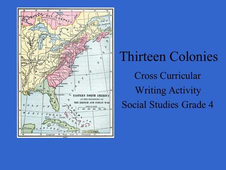 Cross Curricular Writing Activity Social Studies Grade 4