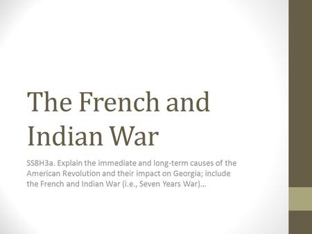 causes of the seven years war