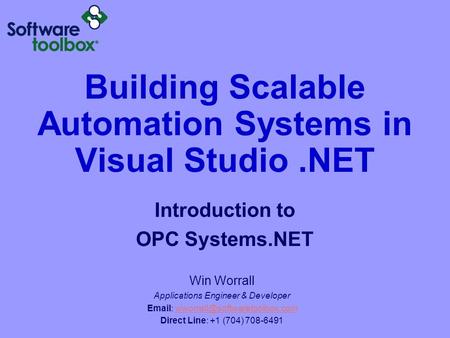 Building Scalable Automation Systems in Visual Studio .NET