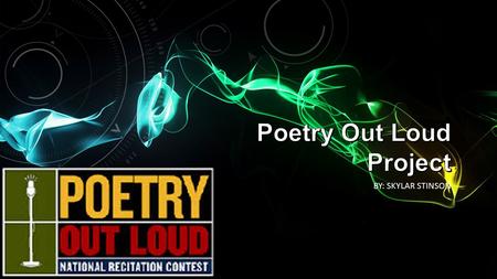 Poetry Out Loud Project