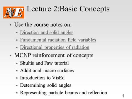 Lecture 2:Basic Concepts
