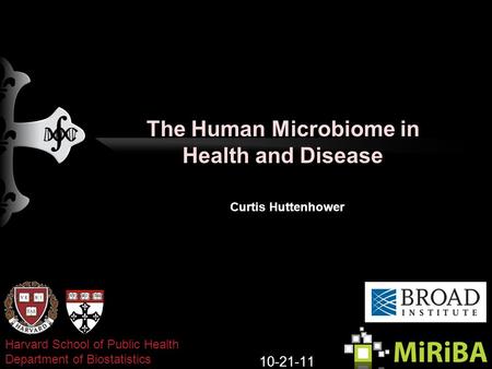 The Human Microbiome in Health and Disease Curtis Huttenhower 10-21-11 Harvard School of Public Health Department of Biostatistics.