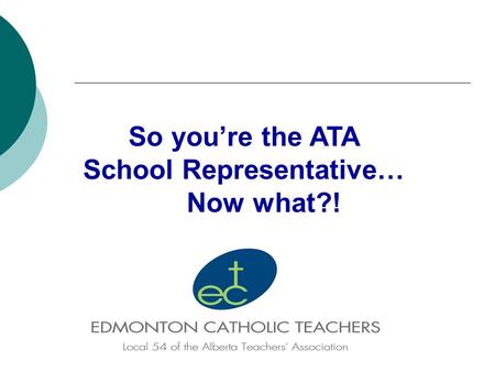 So you’re the ATA School Representative… Now what?!