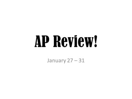 AP Review! January 27 – 31. What historical event is depicted here? What is the significance?