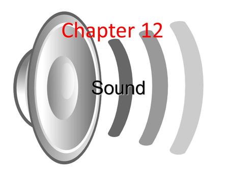 Chapter 12 Sound. What is sound? Sound is a compressional wave which travels through the air through a series of compressions and rarefactions.