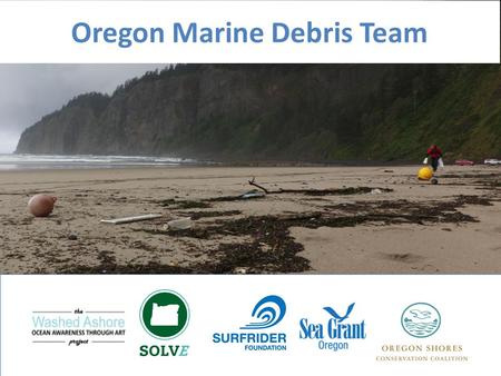 Oregon Marine Debris Team. Overview Volunteer Cleanups 2011-2014 Volunteer Monitoring Cleanup Strategies and Emergency Response Emerging Issues.