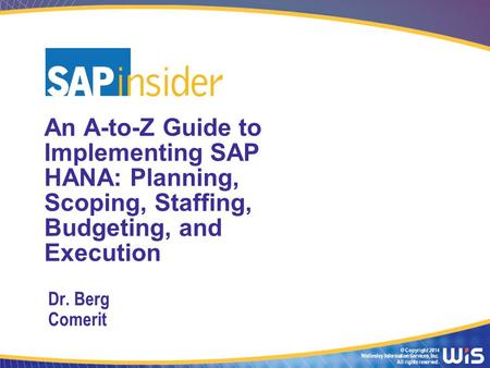In Part 2 of The Session Examine modeling options in SAP HANA Studio and see how views and tables can be created Step through a demo on how to use SAP.