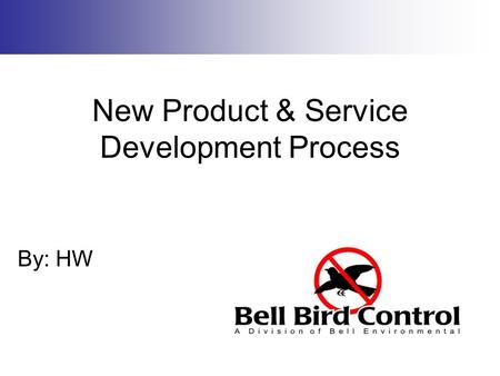 New Product & Service Development Process