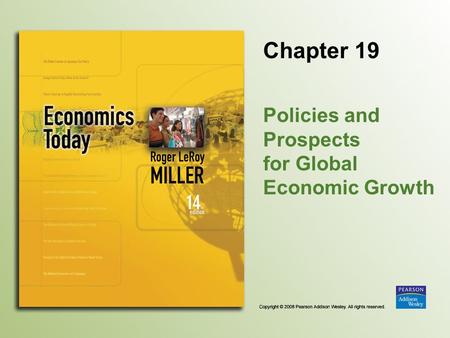 Policies and Prospects for Global Economic Growth