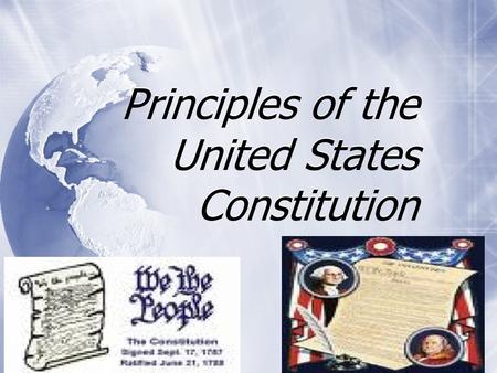 Principles of the Constitution essay