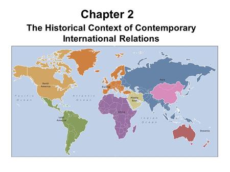 The Historical Context of Contemporary International Relations