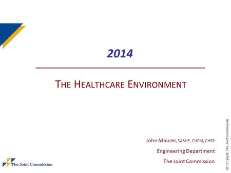 2014 The Healthcare Environment