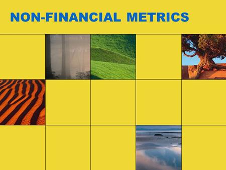 NON-FINANCIAL METRICS. “NON-FINANCIAL PERFORMANCE MEASURES ARE CRITICAL IN THE GROWING MANDATE FOR BETTER OVERSIGHT OF CORPORATE GOVERNANCE” IN THE DARK.