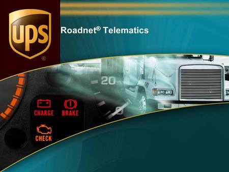 Roadnet® Telematics 1.