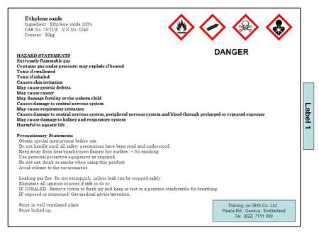 HAZARD STATEMENTS Extremely flammable gas Contains gas under pressure; may explode if heated Toxic if swallowed Toxic if inhaled Causes skin irritation.