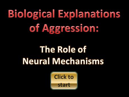 Click to start Neural mechanisms refer to the role of neurotransmitters The sending neuron secretes its biochemical into the synaptic gap biochemical.