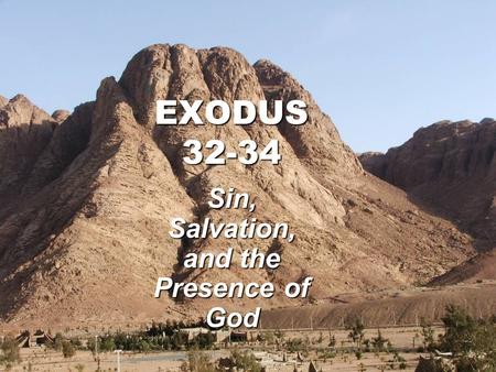 Sin, Salvation, and the Presence of God